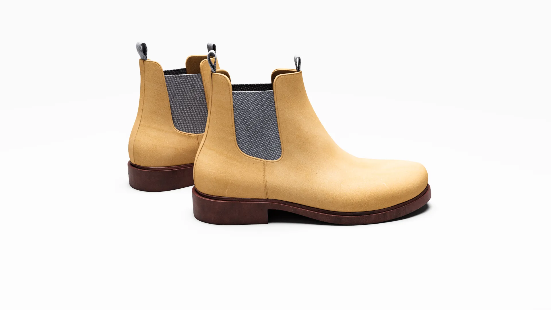 3D Modell von Schuhen mit Texturen und Farben