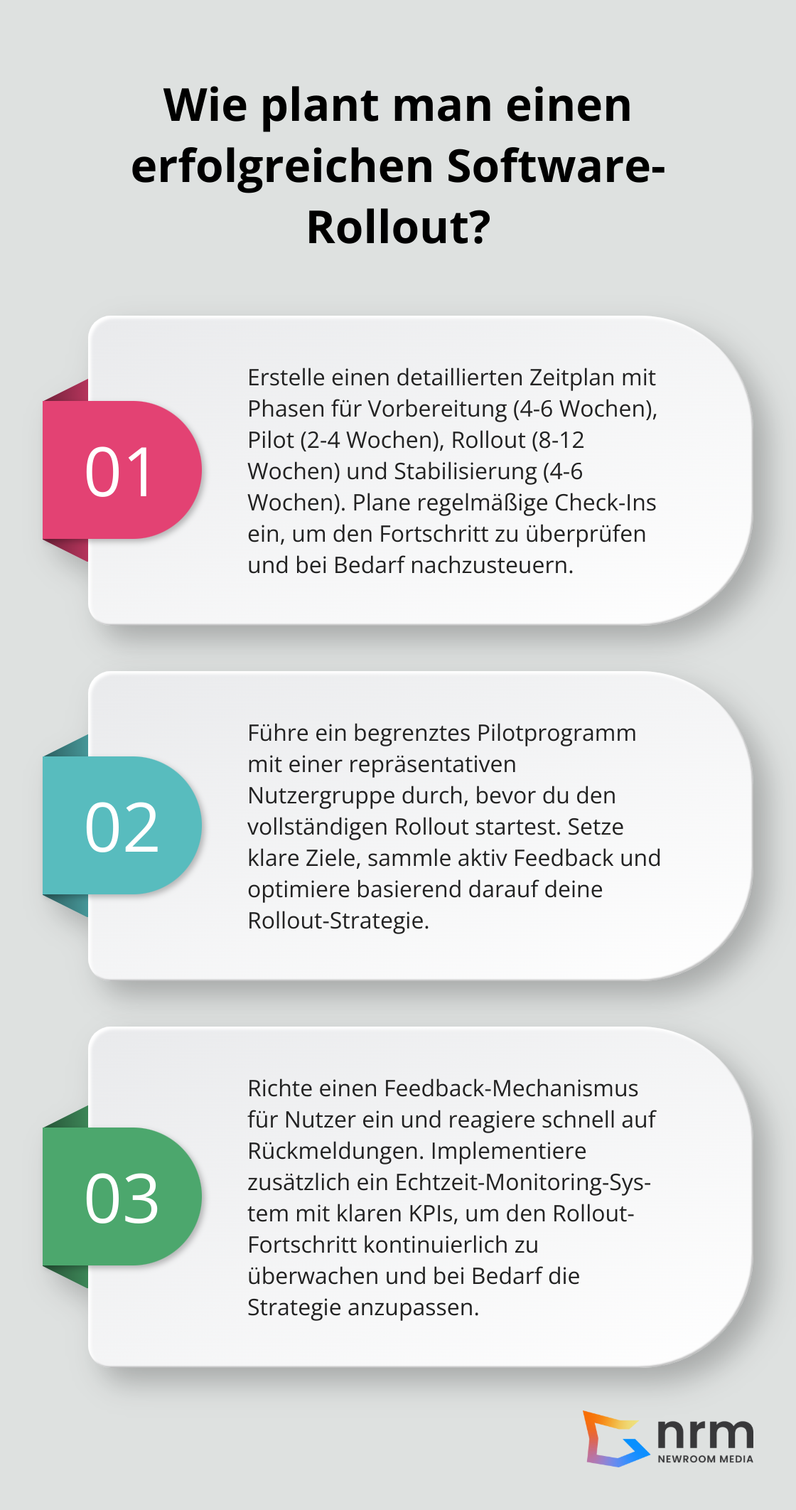 Infographic: Wie plant man einen erfolgreichen Software-Rollout?
