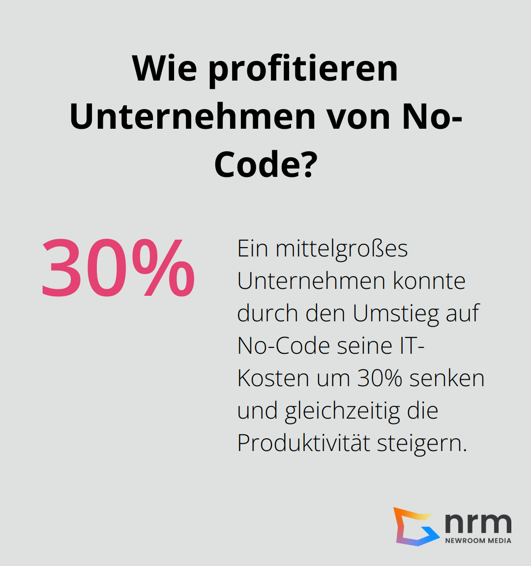 Infographic: Wie profitieren Unternehmen von No-Code? - No-Code Plattformen