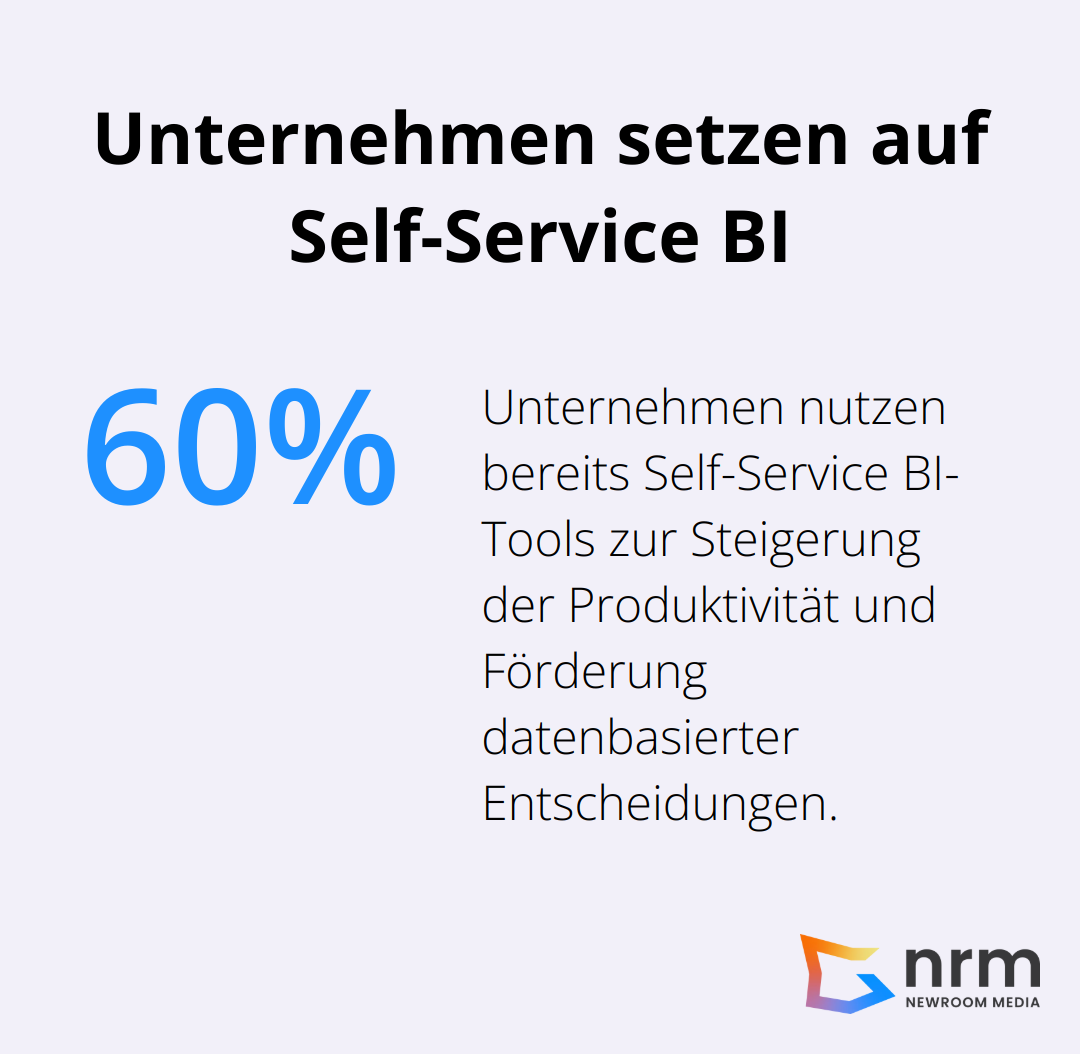 60% der Unternehmen nutzen bereits Self-Service BI-Tools laut einer Gartner-Studie