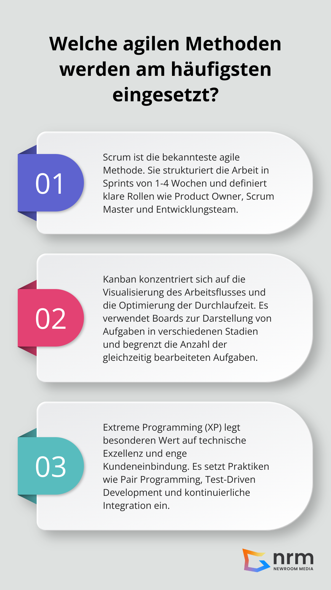 Infographic: Welche agilen Methoden werden am häufigsten eingesetzt?