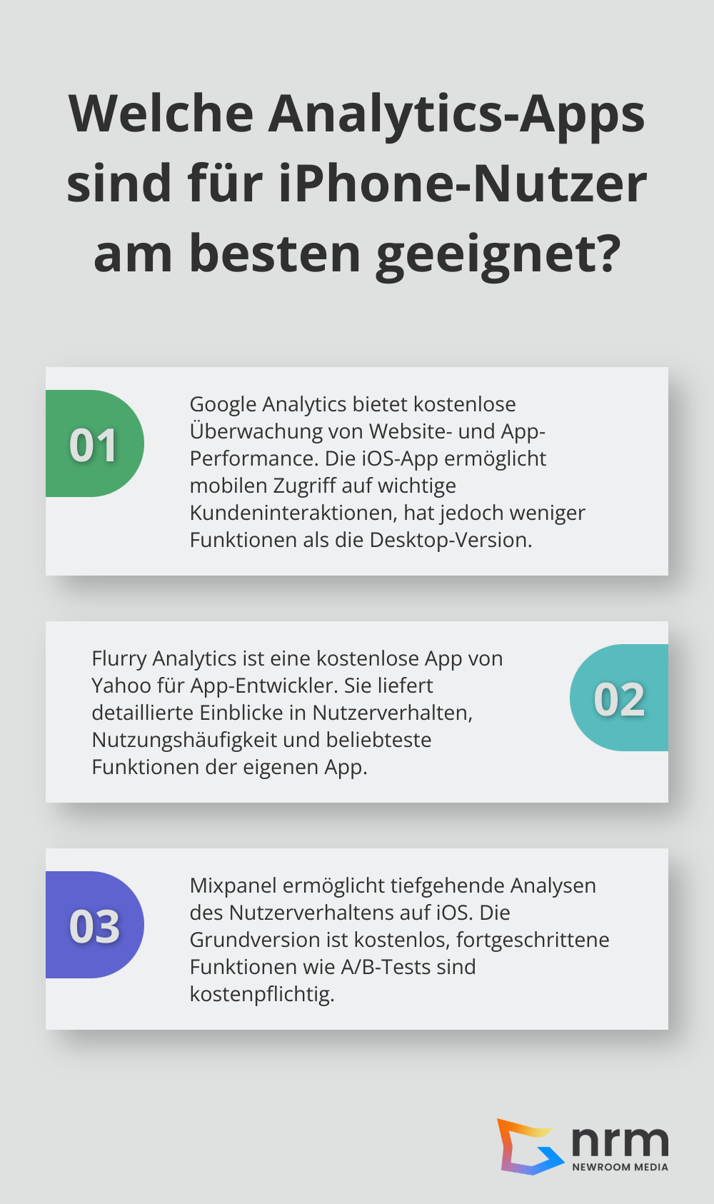 Infographic: Welche Analytics-Apps sind für iPhone-Nutzer am besten geeignet? - analytics data on iphone