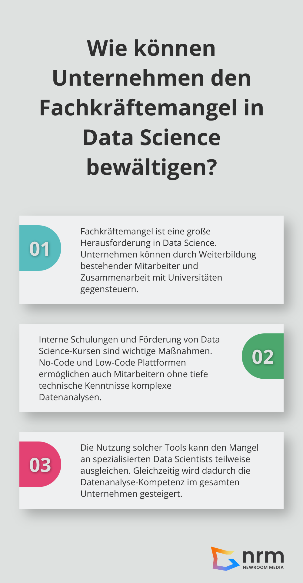 Infographic: Wie können Unternehmen den Fachkräftemangel in Data Science bewältigen?