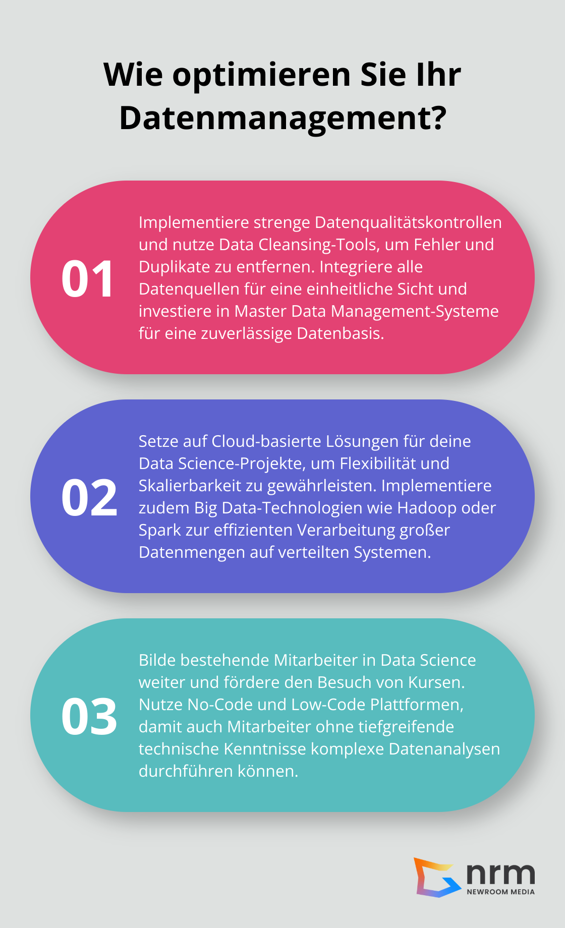 Infographic: Wie optimieren Sie Ihr Datenmanagement? - data science and big data analytics making data driven decisions