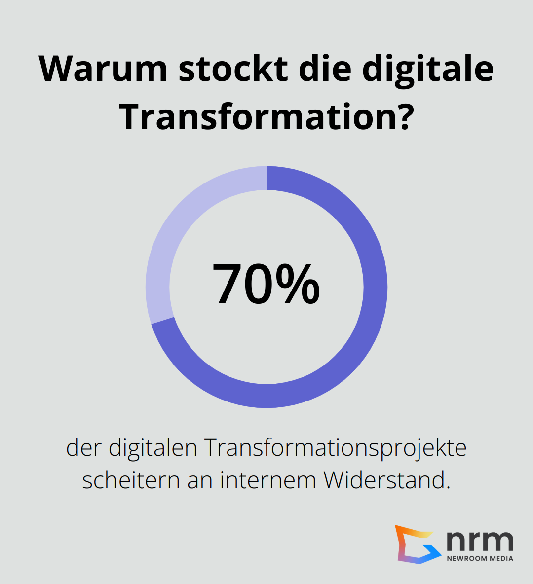 Infographic: Warum stockt die digitale Transformation?