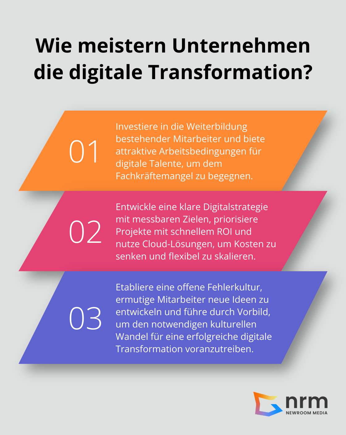 Infographic: Wie meistern Unternehmen die digitale Transformation?