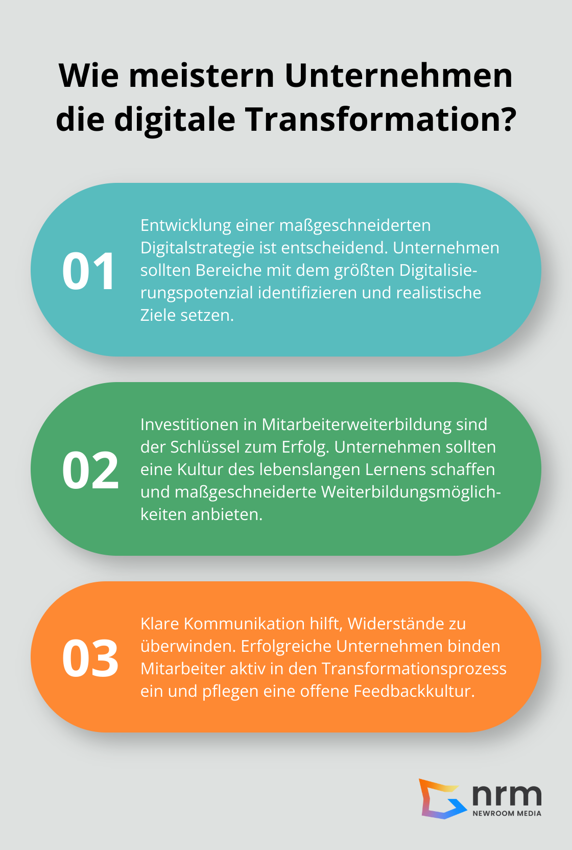 Infographic: Wie meistern Unternehmen die digitale Transformation? - digitale transformation geschäftsmodell