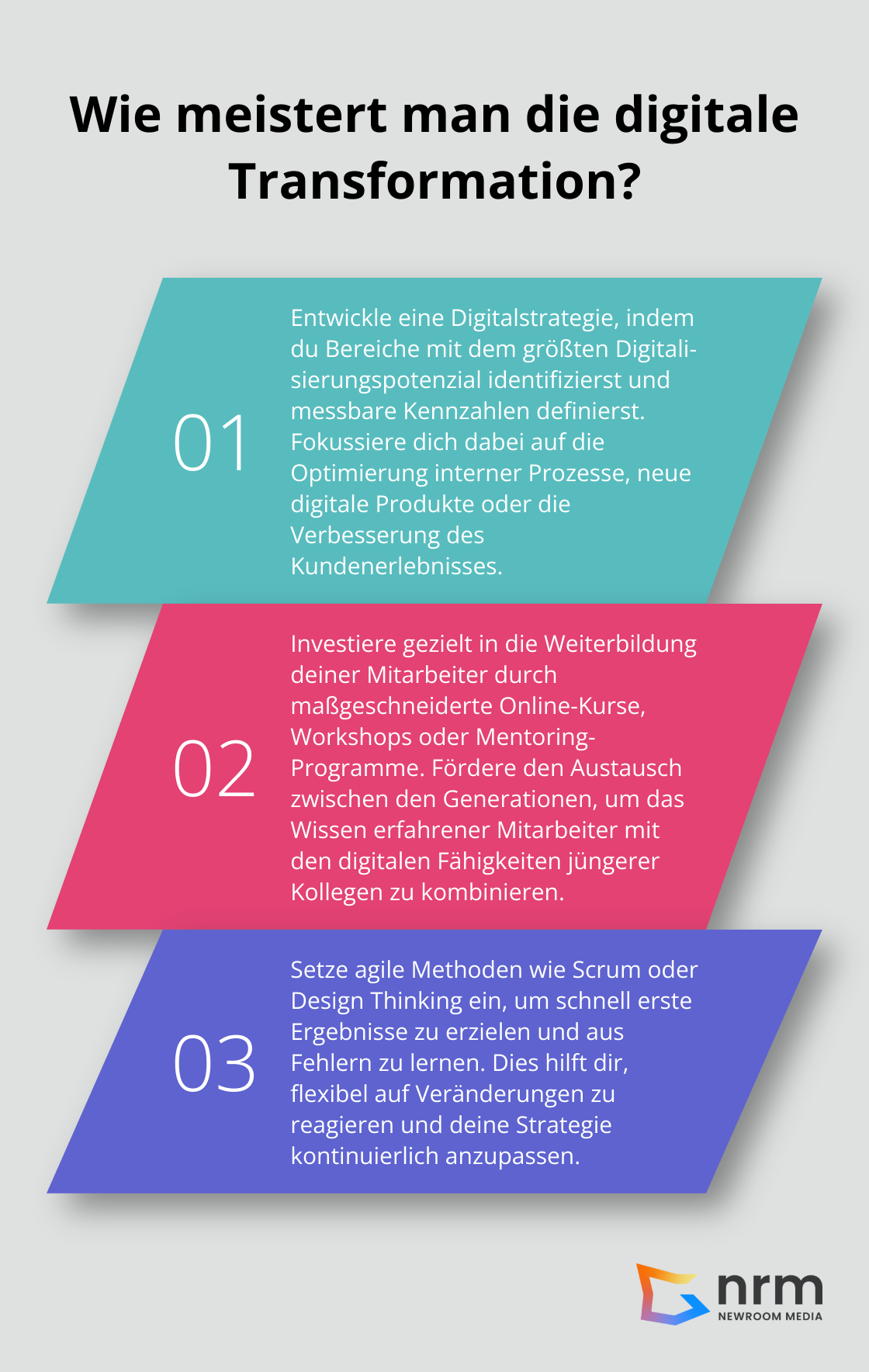 Infographic: Wie meistert man die digitale Transformation?