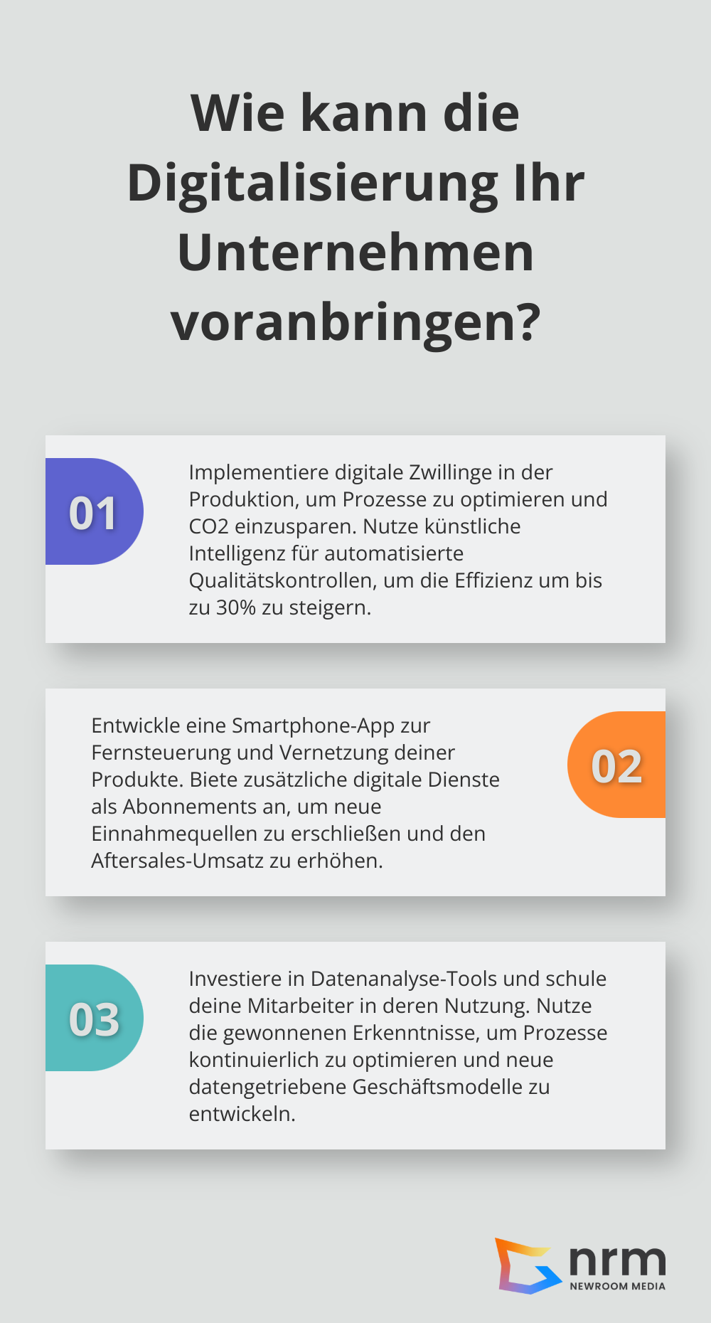 Infographic: Wie kann die Digitalisierung Ihr Unternehmen voranbringen?