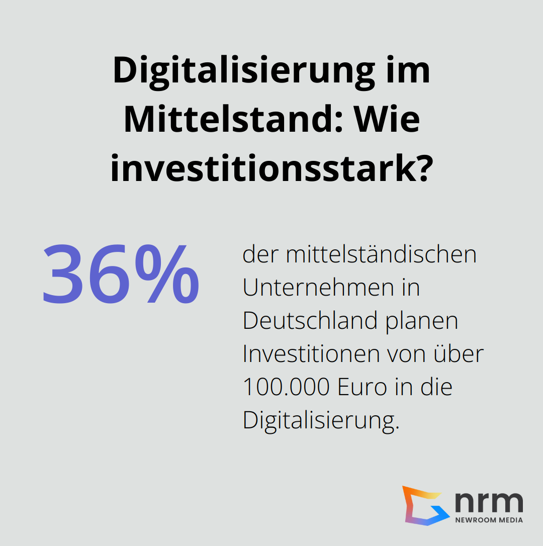 Infographic: Digitalisierung im Mittelstand: Wie investitionsstark? - digitalisierung 4.0