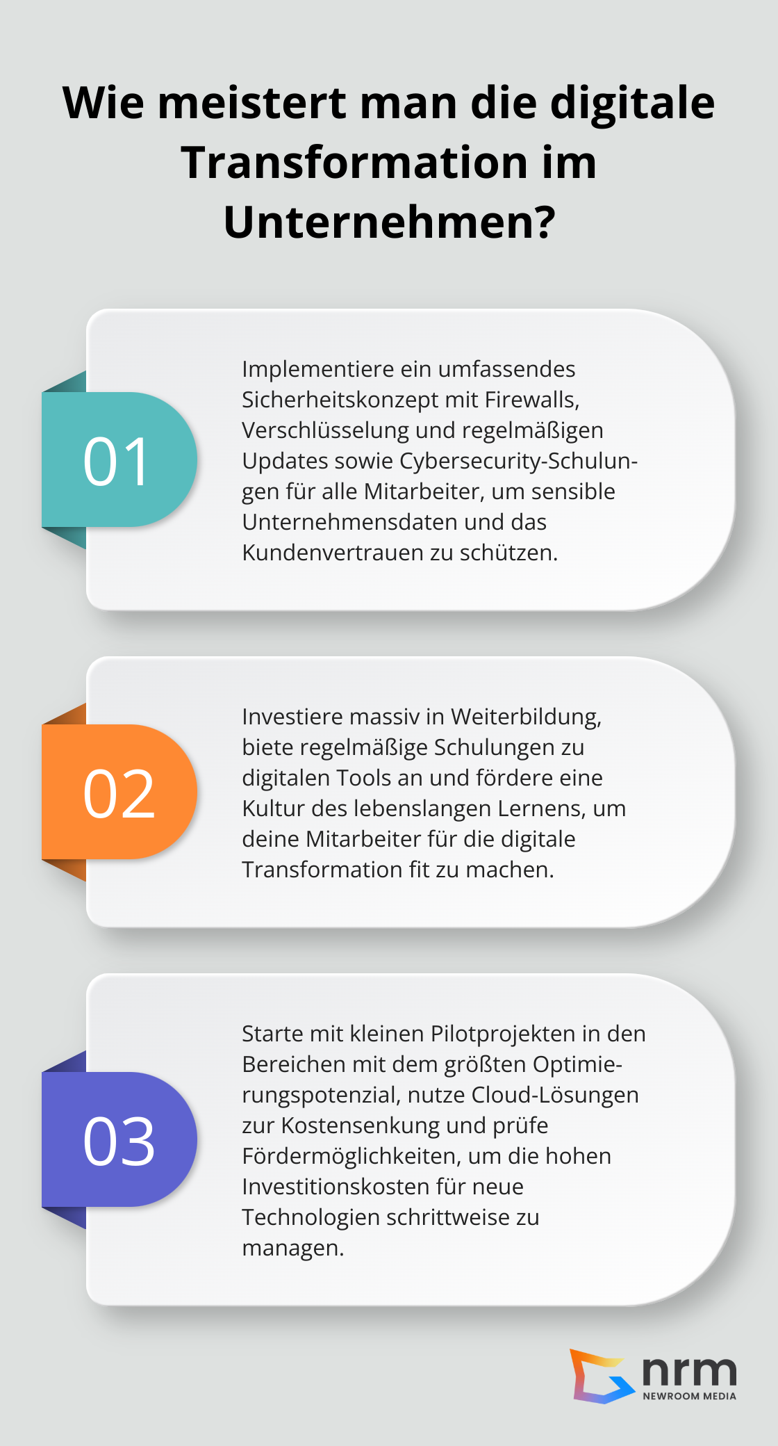Infographic: Wie meistert man die digitale Transformation im Unternehmen?
