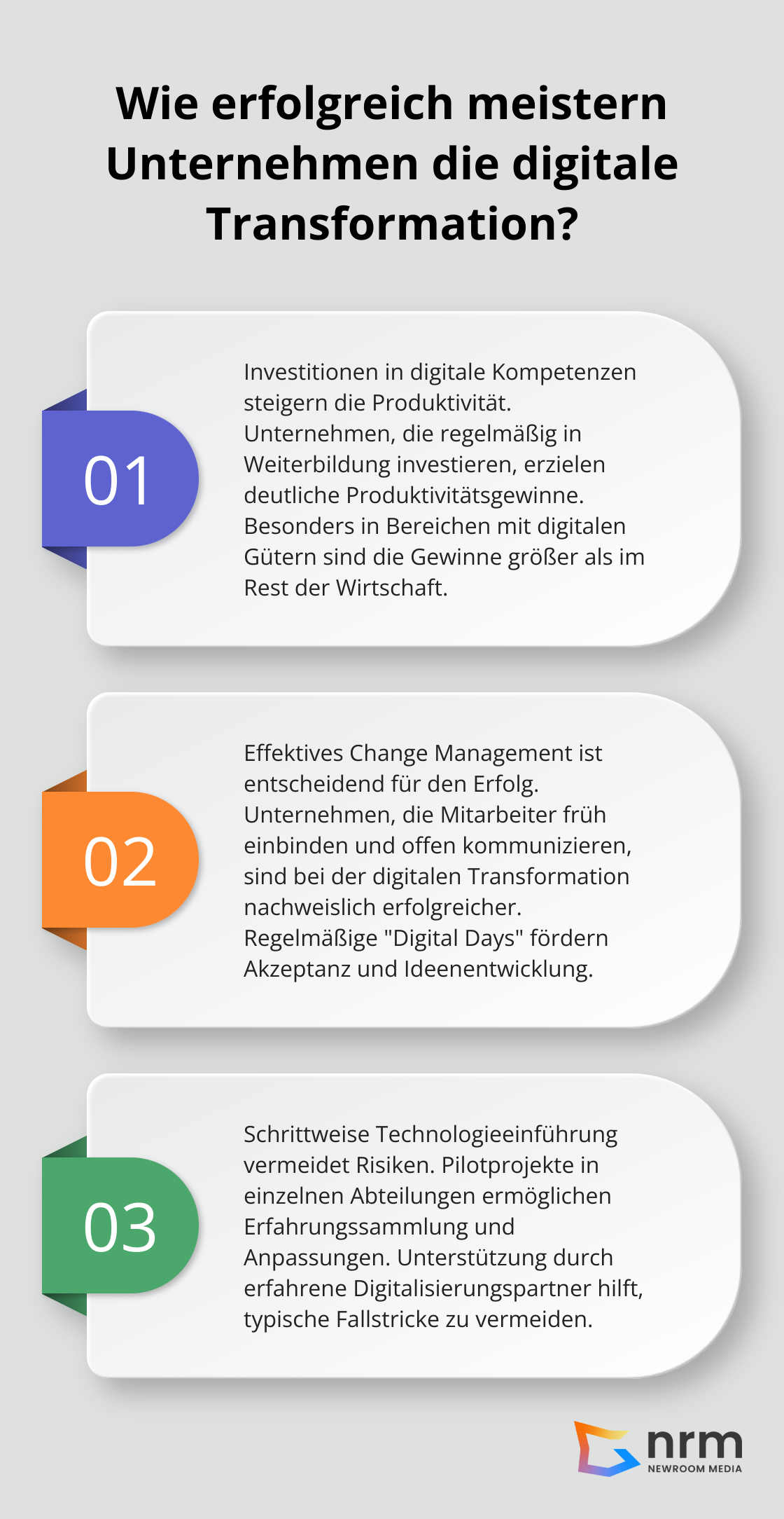 Infographic: Wie erfolgreich meistern Unternehmen die digitale Transformation? - herausforderungen der digitalisierung