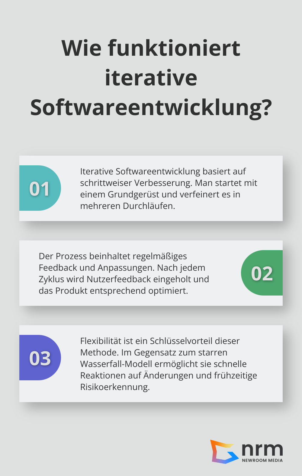 Infographic: Wie funktioniert iterative Softwareentwicklung?