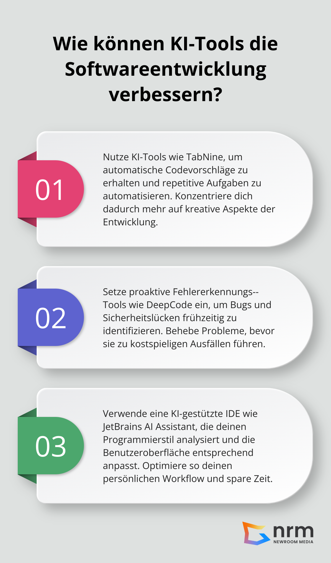 Infographic: Wie können KI-Tools die Softwareentwicklung verbessern? - ki software entwicklung