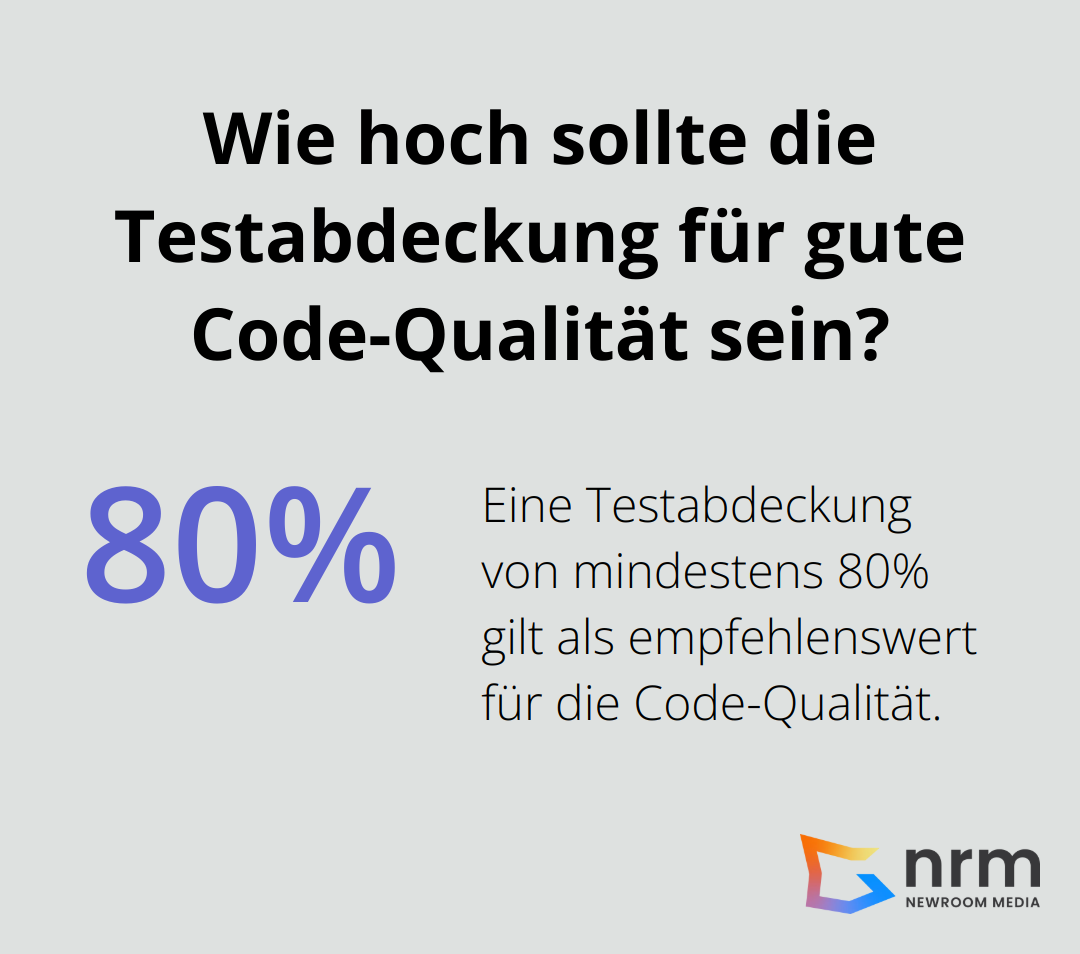 Infographic: Wie hoch sollte die Testabdeckung für gute Code-Qualität sein?