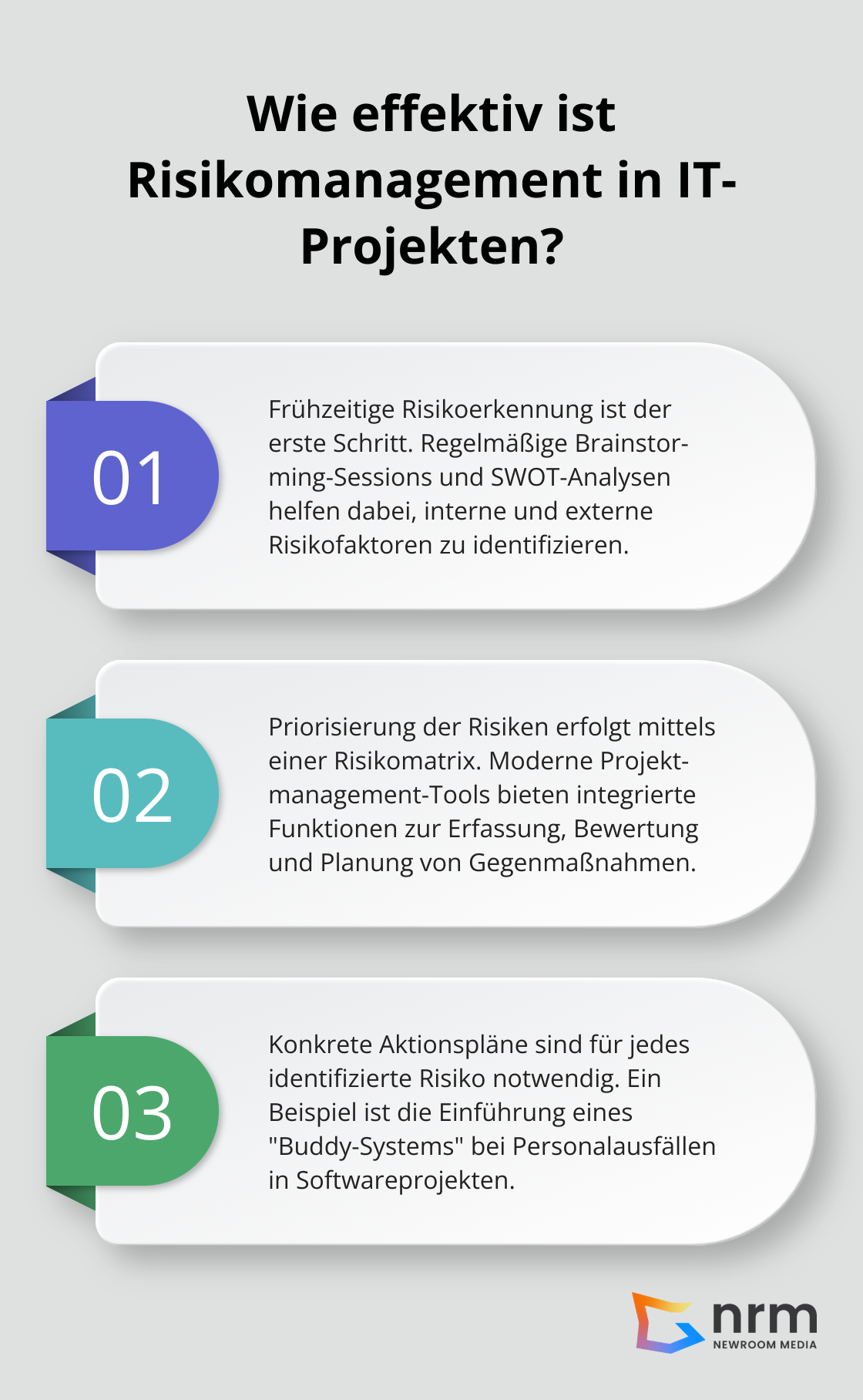 Infographic: Wie effektiv ist Risikomanagement in IT-Projekten? - projektmanagement softwareentwicklung