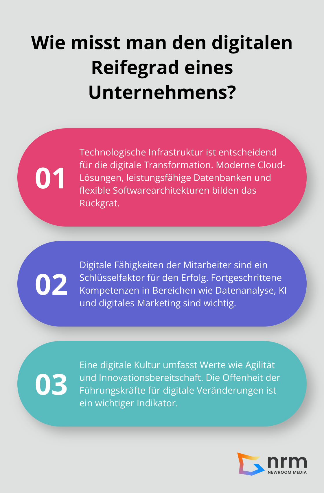 Infographic: Wie misst man den digitalen Reifegrad eines Unternehmens?