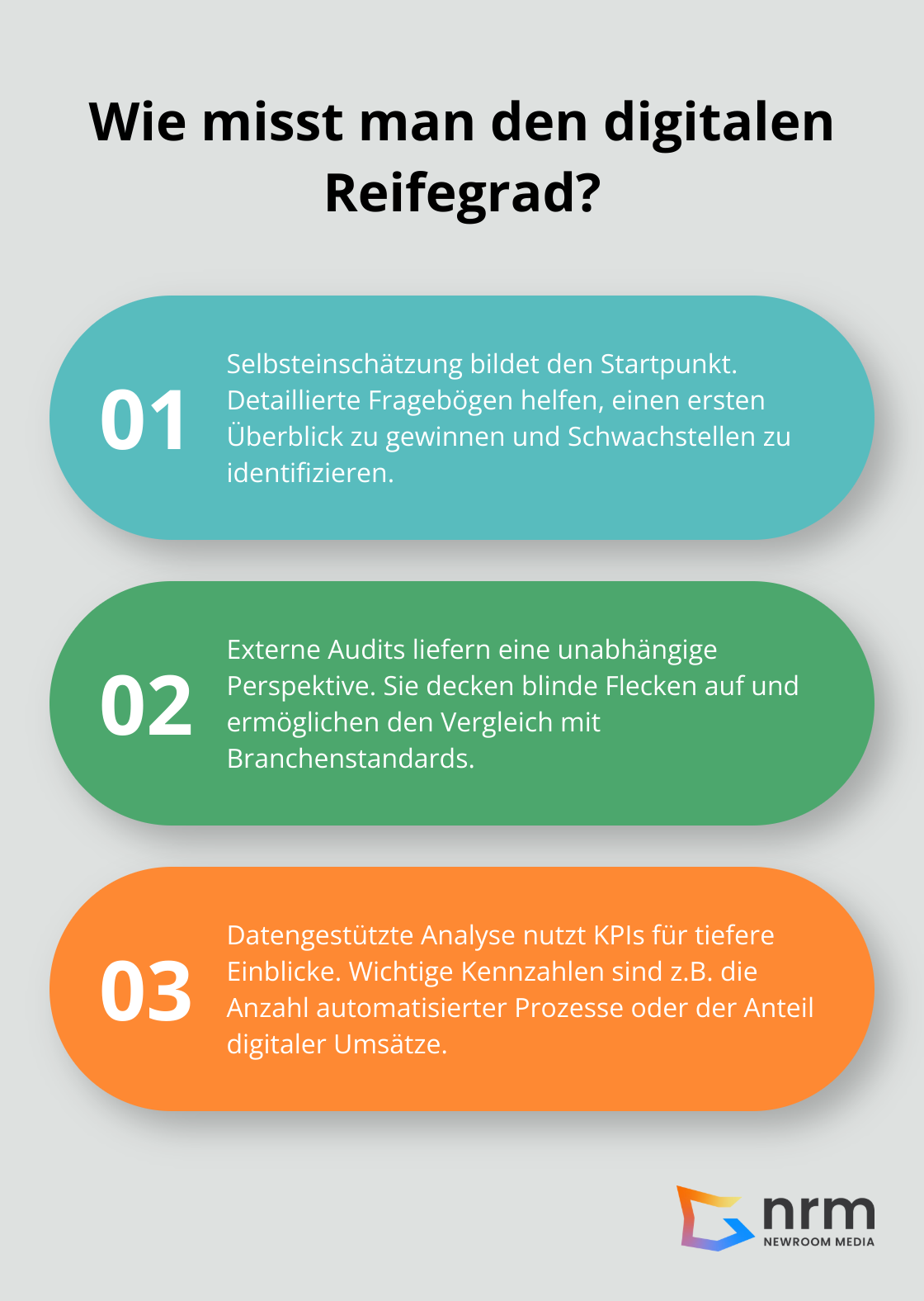 Infographic: Wie misst man den digitalen Reifegrad?
