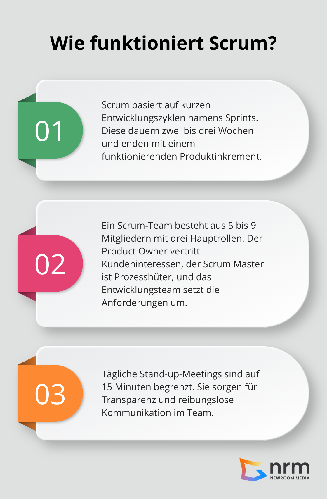 Infographic: Wie funktioniert Scrum? - scrum software entwicklung