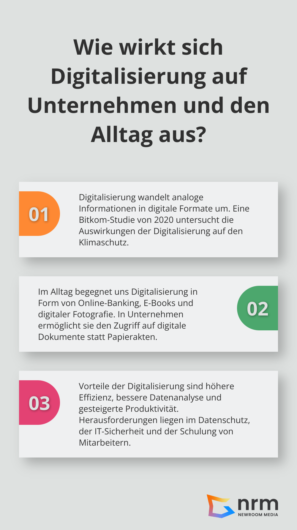 Infographic: Wie wirkt sich Digitalisierung auf Unternehmen und den Alltag aus? - unterschied digitalisierung und digitale transformation